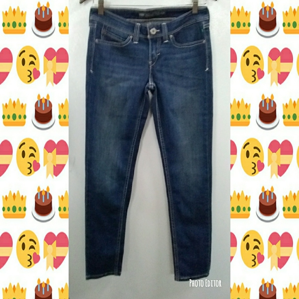 LEVI'S DEMI-CURVE LOW RISE SKINNY JEANS 5/27